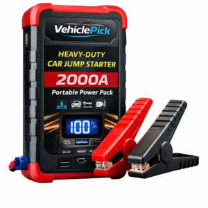 Heavy-Duty Car Jump Starter 2000A Portable Power Pack