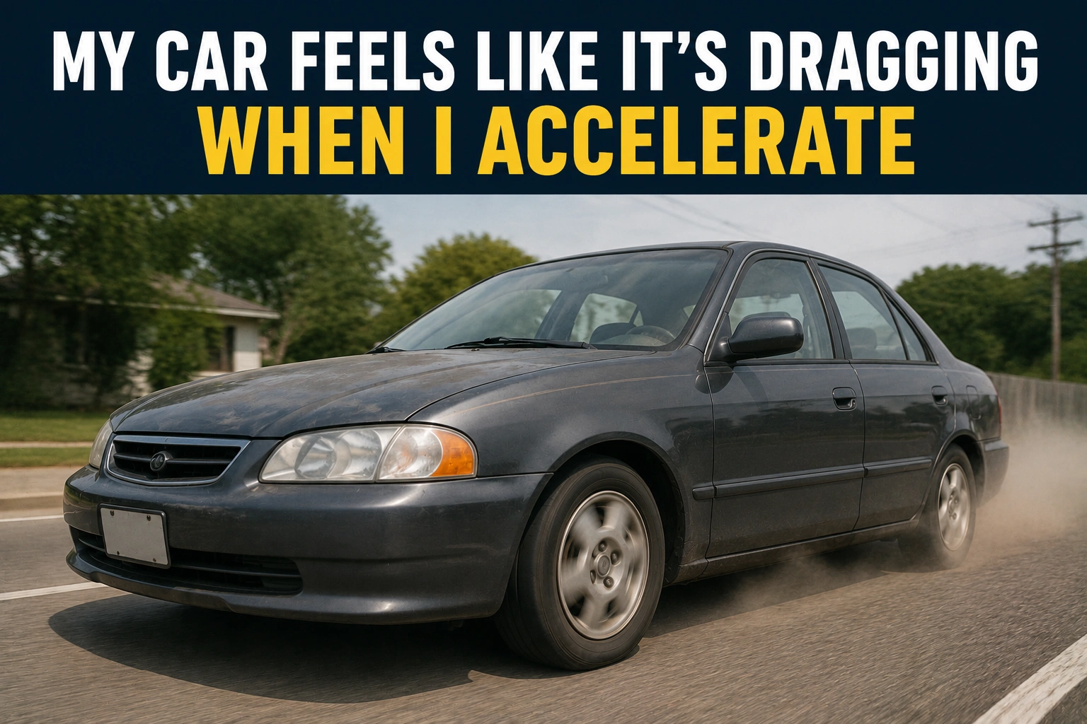 You are currently viewing Car Feels Like It’s Dragging When Accelerating: Causes And Fixes