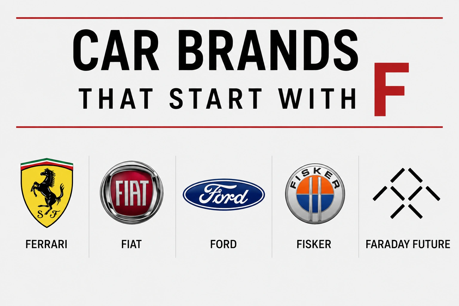 You are currently viewing 22 Car Brands And Models Starting With F: Full 2026 Guide