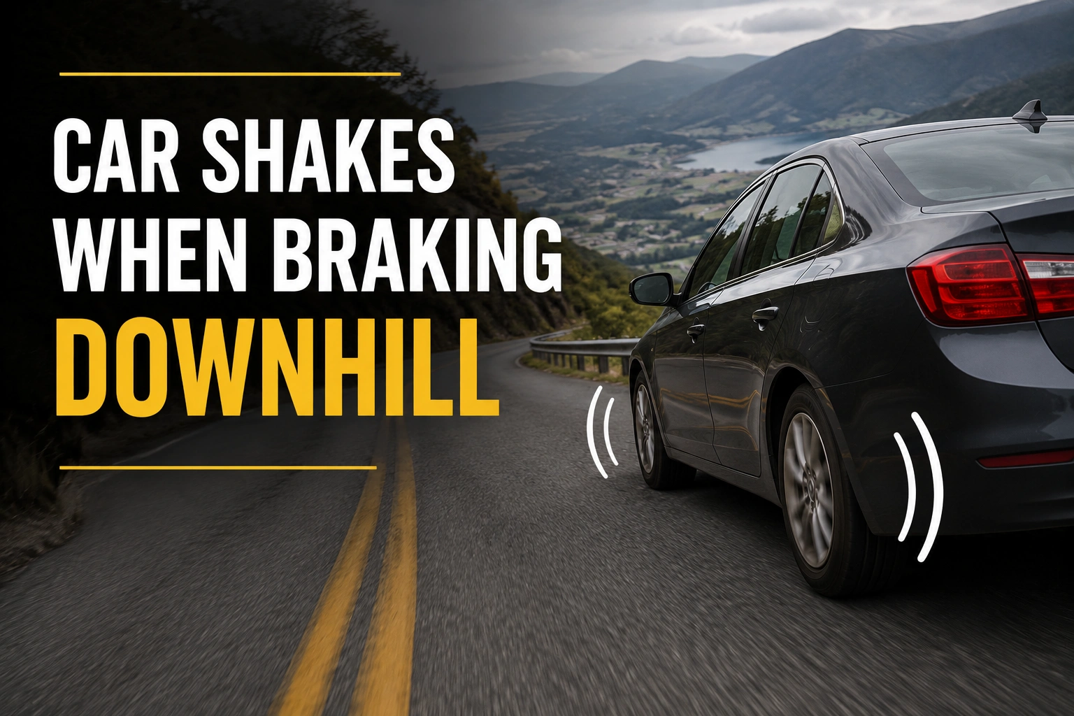 Read more about the article Car Shakes When Braking Downhill: Causes And Fixes
