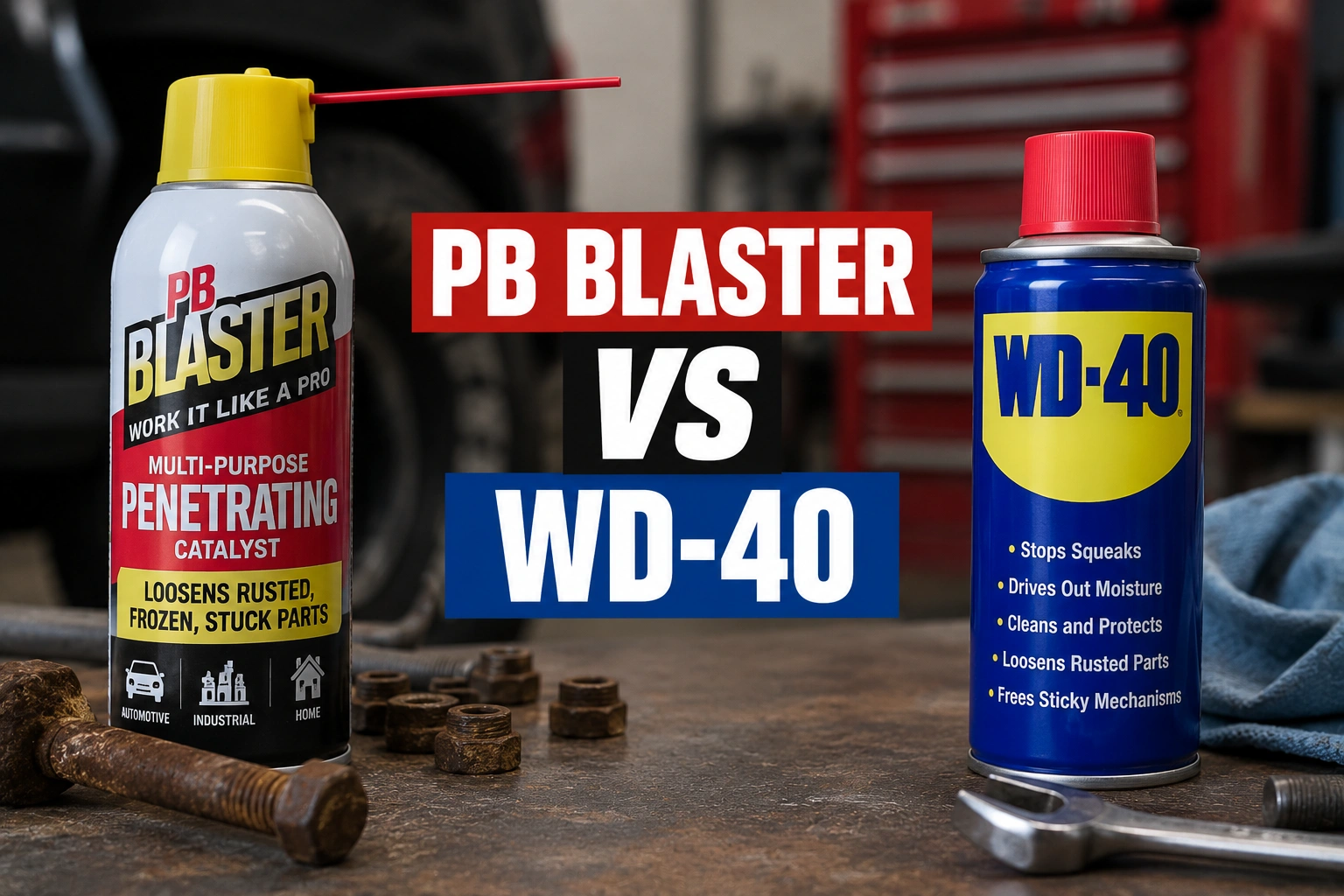 Read more about the article PB Blaster Vs WD-40: Which One Should You Use?