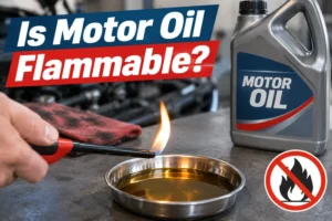 Read more about the article Is Motor Oil Flammable? Flash Point, Fire Risk And Safety