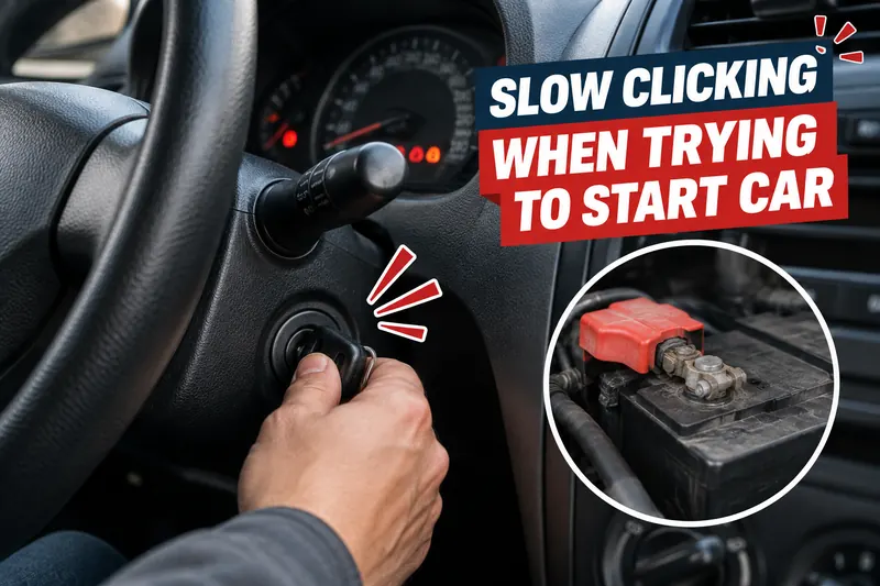 You are currently viewing Slow Clicking When Trying To Start Car: Causes And Fixes